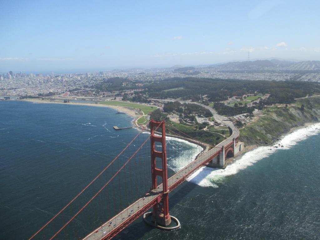 Red bridge over water